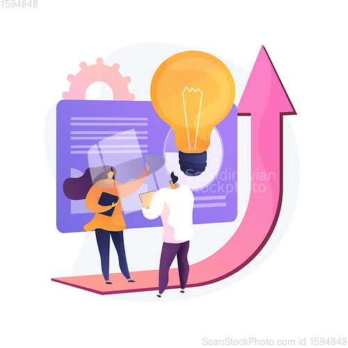 Image of Sales plan for business abstract concept vector illustration.