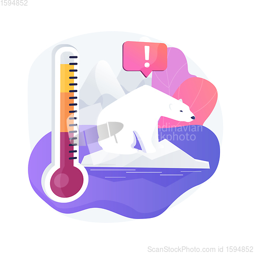 Image of Climate change abstract concept vector illustration.