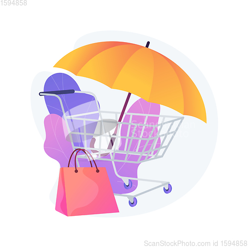 Image of Consumer protection abstract concept vector illustration.