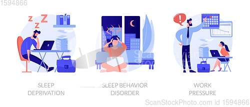 Image of Stress management abstract concept vector illustrations.