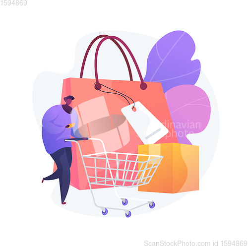 Image of Purchasing habits abstract concept vector illustration.