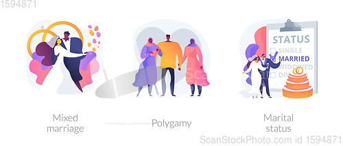 Image of Legal status abstract concept vector illustrations.