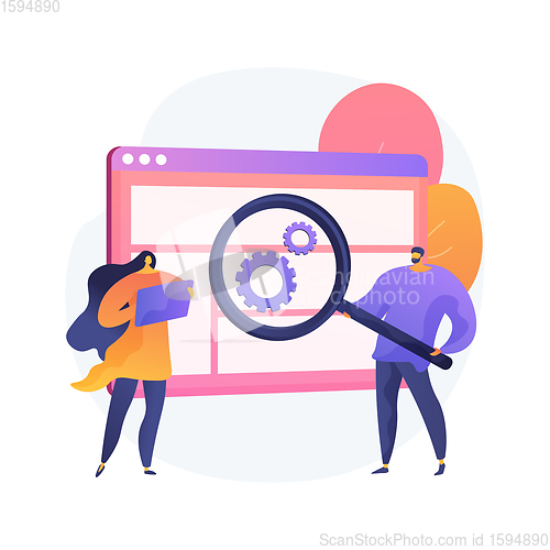 Image of User research abstract concept vector illustration.