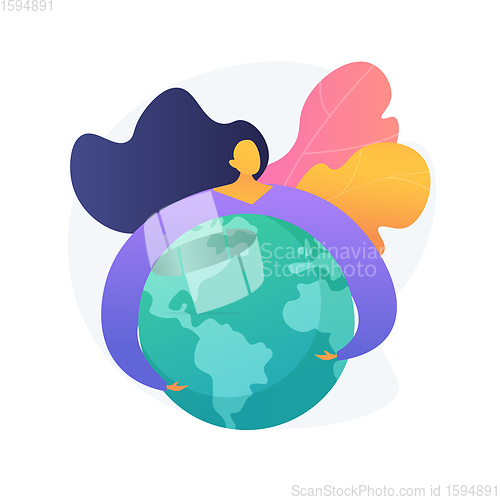 Image of Earth Day abstract concept vector illustration.