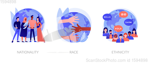 Image of Human diversity abstract concept vector illustrations.