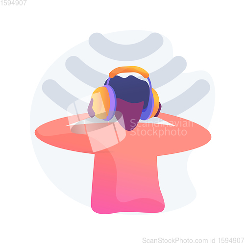 Image of High noise level abstract concept vector illustration.