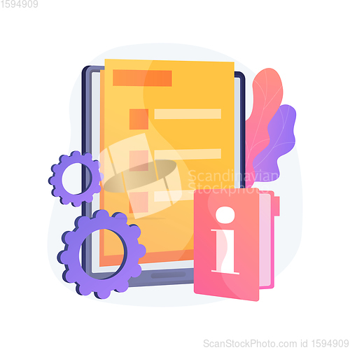 Image of Customer service guide abstract concept vector illustration.