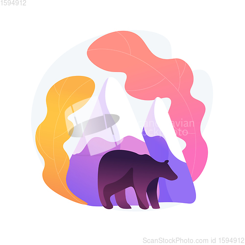 Image of National parks creation abstract concept vector illustration.