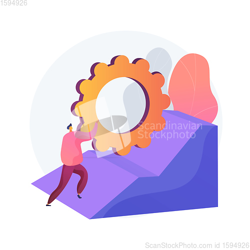 Image of Persistence abstract concept vector illustration.