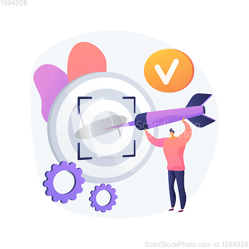 Image of Focus abstract concept vector illustration.