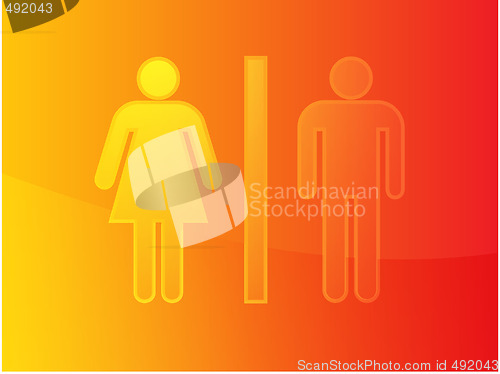 Image of Toilet symbol illustration