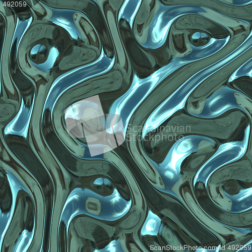 Image of Warped metal chrome
