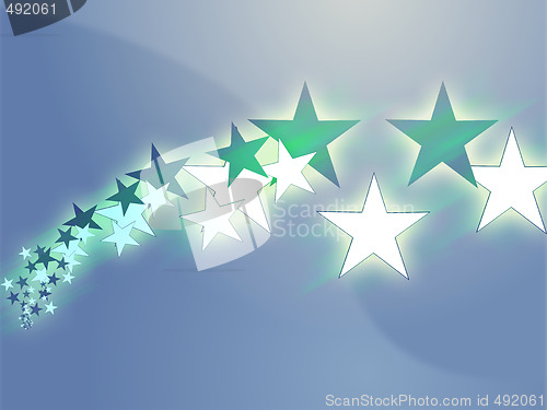 Image of Flying stars illustration