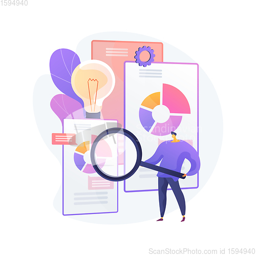 Image of Competitive intelligence abstract concept vector illustration.