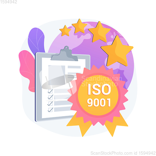 Image of Standard for quality control abstract concept vector illustration.