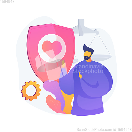 Image of Honesty abstract concept vector illustration.