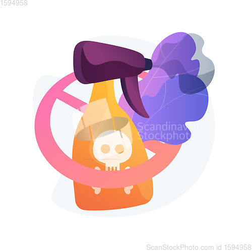 Image of Herbicide ban abstract concept vector illustration.