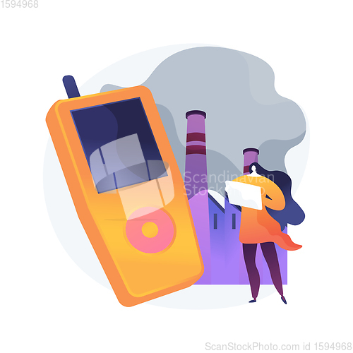 Image of Air quality control abstract concept vector illustration.