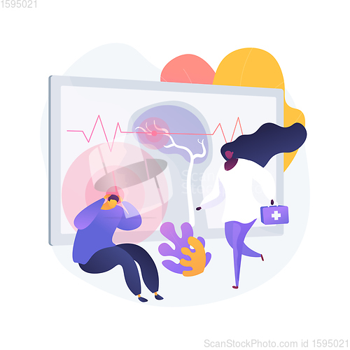 Image of Stroke abstract concept vector illustration.