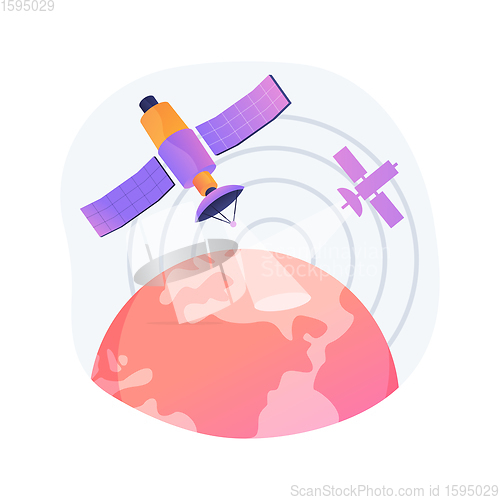 Image of Earth observation abstract concept vector illustration.