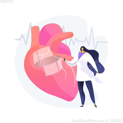 Image of Hearing screening abstract concept vector illustration.