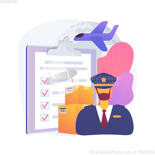 Image of Customs clearance abstract concept vector illustration.