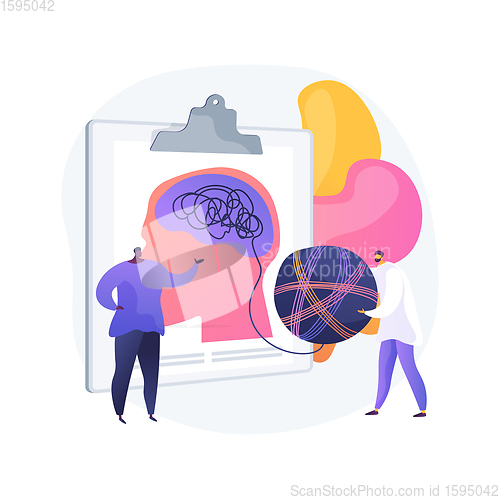 Image of Psychotherapy abstract concept vector illustration.