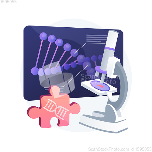 Image of Biotechnology abstract concept vector illustration.