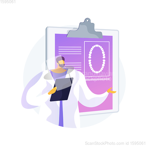 Image of Private dentistry abstract concept vector illustration.