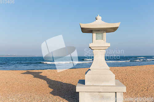 Image of White stone lantern