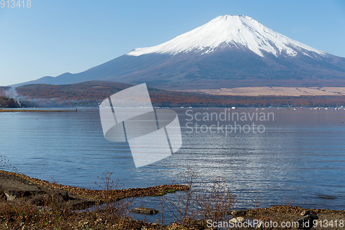 Image of Mt.fuji from yamanaka lake
