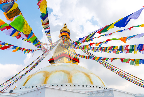 Image of Boudhanath Stupa in Kathmandu, Nepal