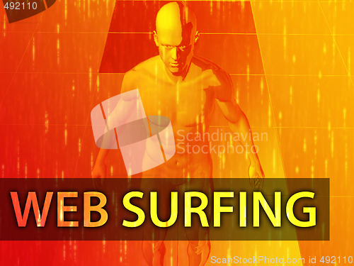 Image of Web surfing illustration