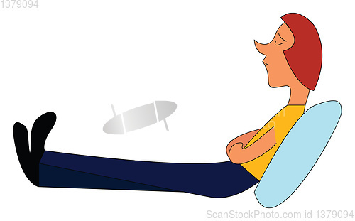 Image of Relax illustration vector on white background 