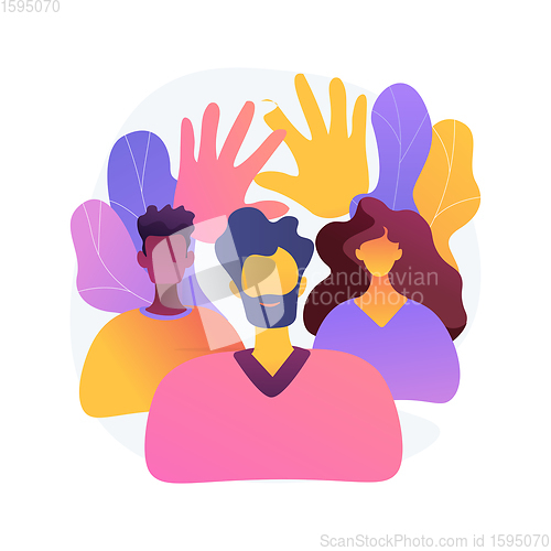 Image of Human relations abstract concept vector illustration.