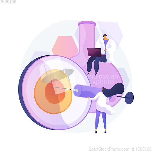 Image of Artificial reproduction abstract concept vector illustration.