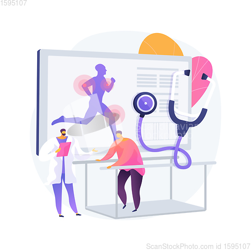 Image of Sport medicine abstract concept vector illustration.