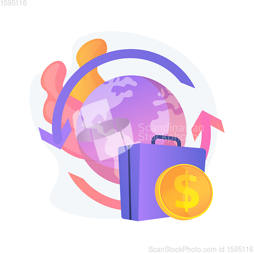 Image of Repatriation grant abstract concept vector illustration.