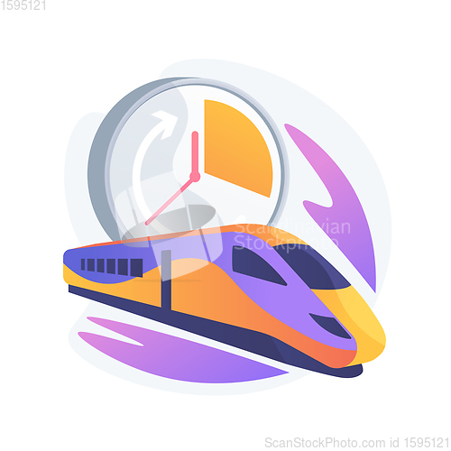 Image of High-speed transport abstract concept vector illustration.