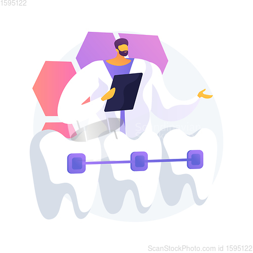 Image of Orthodontic services abstract concept vector illustration.