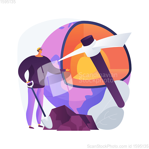 Image of Geology abstract concept vector illustration.