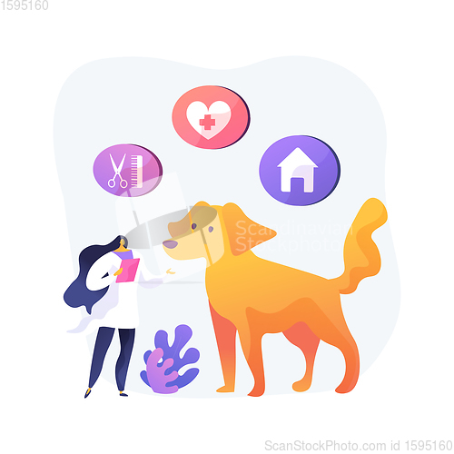 Image of Pet services abstract concept vector illustration.