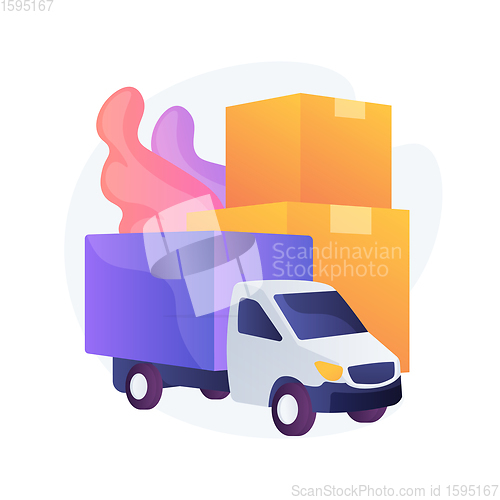 Image of Regional transport abstract concept vector illustration.