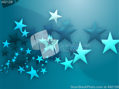 Image of Flying stars illustration