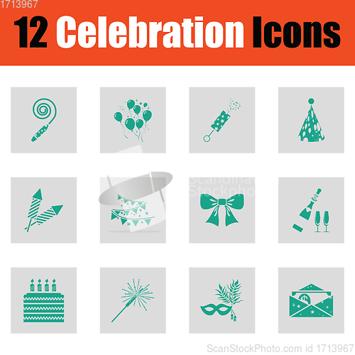 Image of Celebration icon set