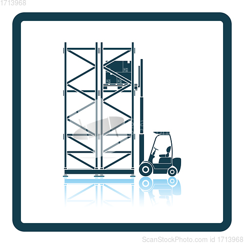 Image of Warehouse forklift icon