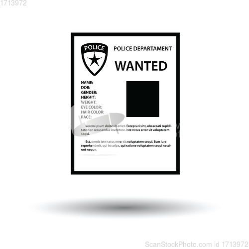 Image of Wanted poster icon