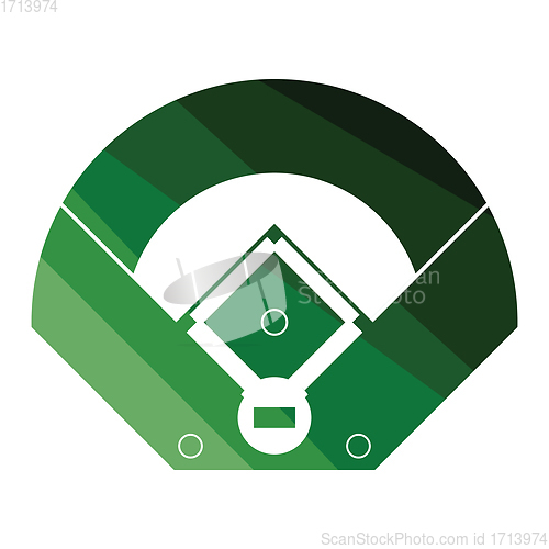 Image of Baseball field aerial view icon