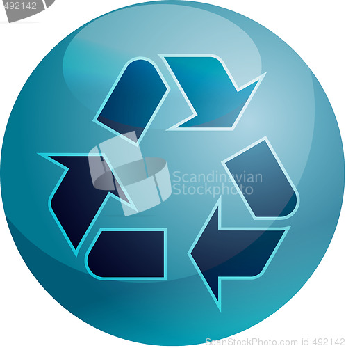 Image of Recycling eco symbol