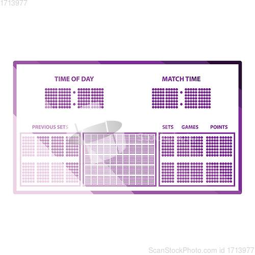 Image of Tennis scoreboard icon